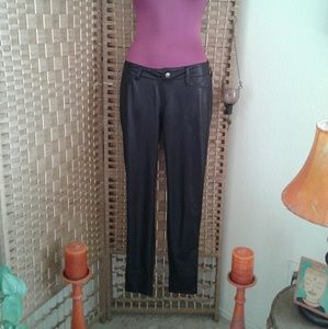 Black biker leggings / skinny fit pants